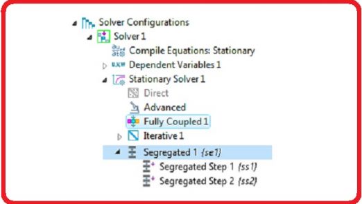 comsol-fully-coupled-segregated-direct-solver-iterative-linear