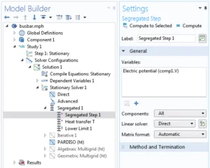 PARDISO ، MUMPS ، SPOOLES ، Dense Matrix Solver